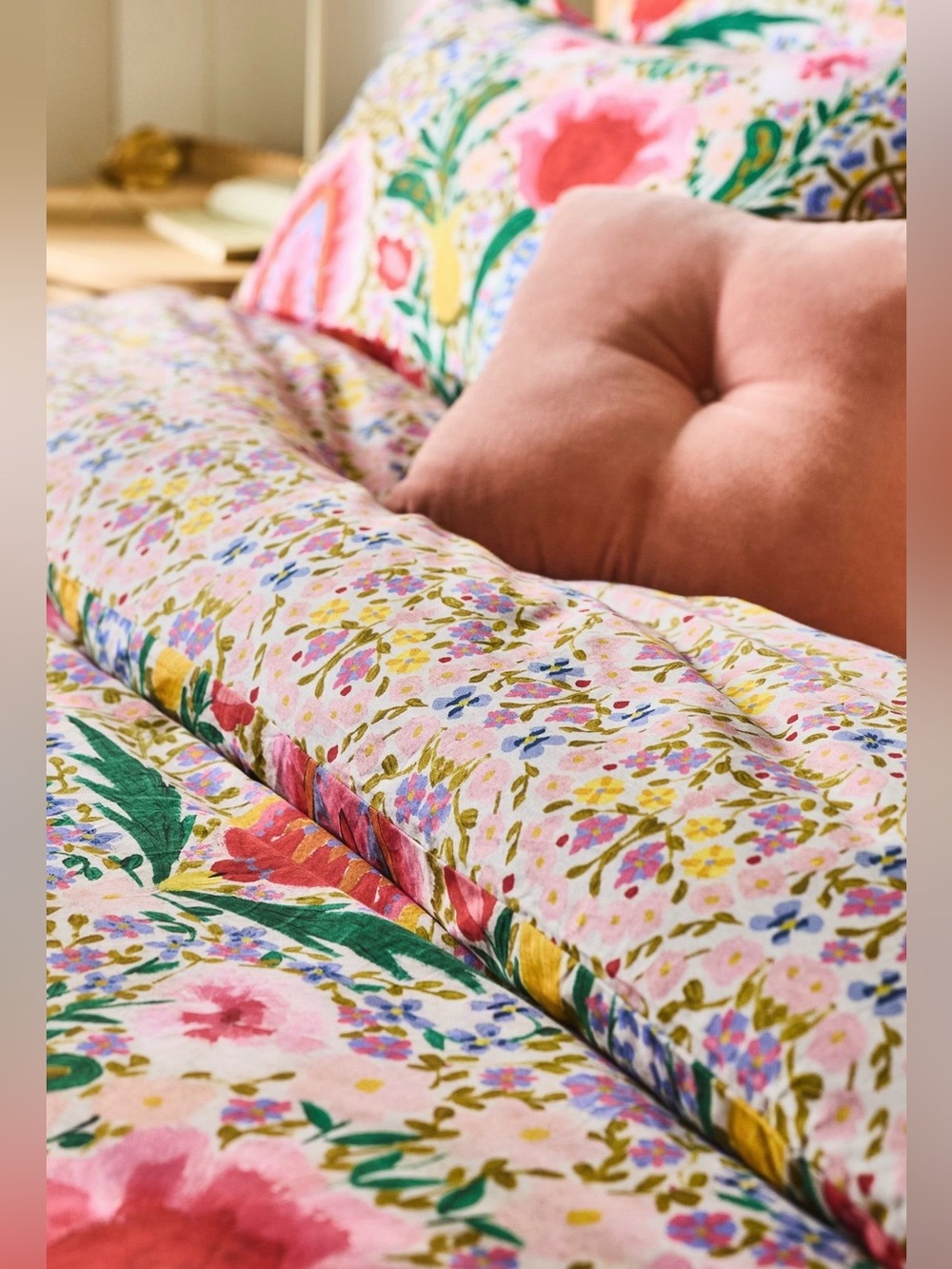 Anthropologie MINDTHEGAP Cotton Sateen Printed Duvet Cover & Shams, Susie Q - Picture 2 of 8